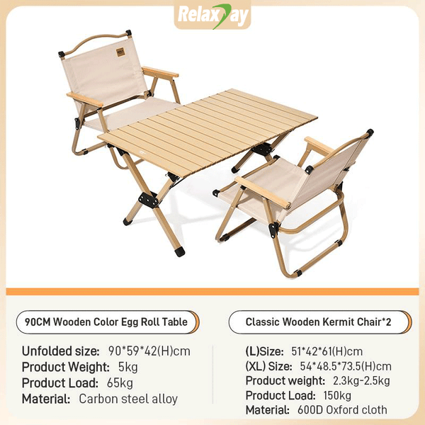 Relaxday camping folding seat set C30 (table + chairs)